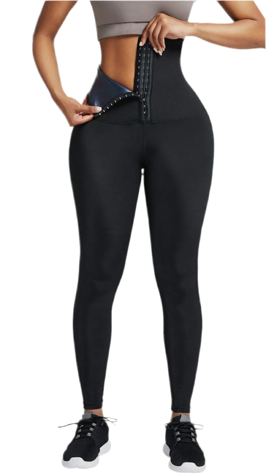 High-Waist Sauna Compression Leggings